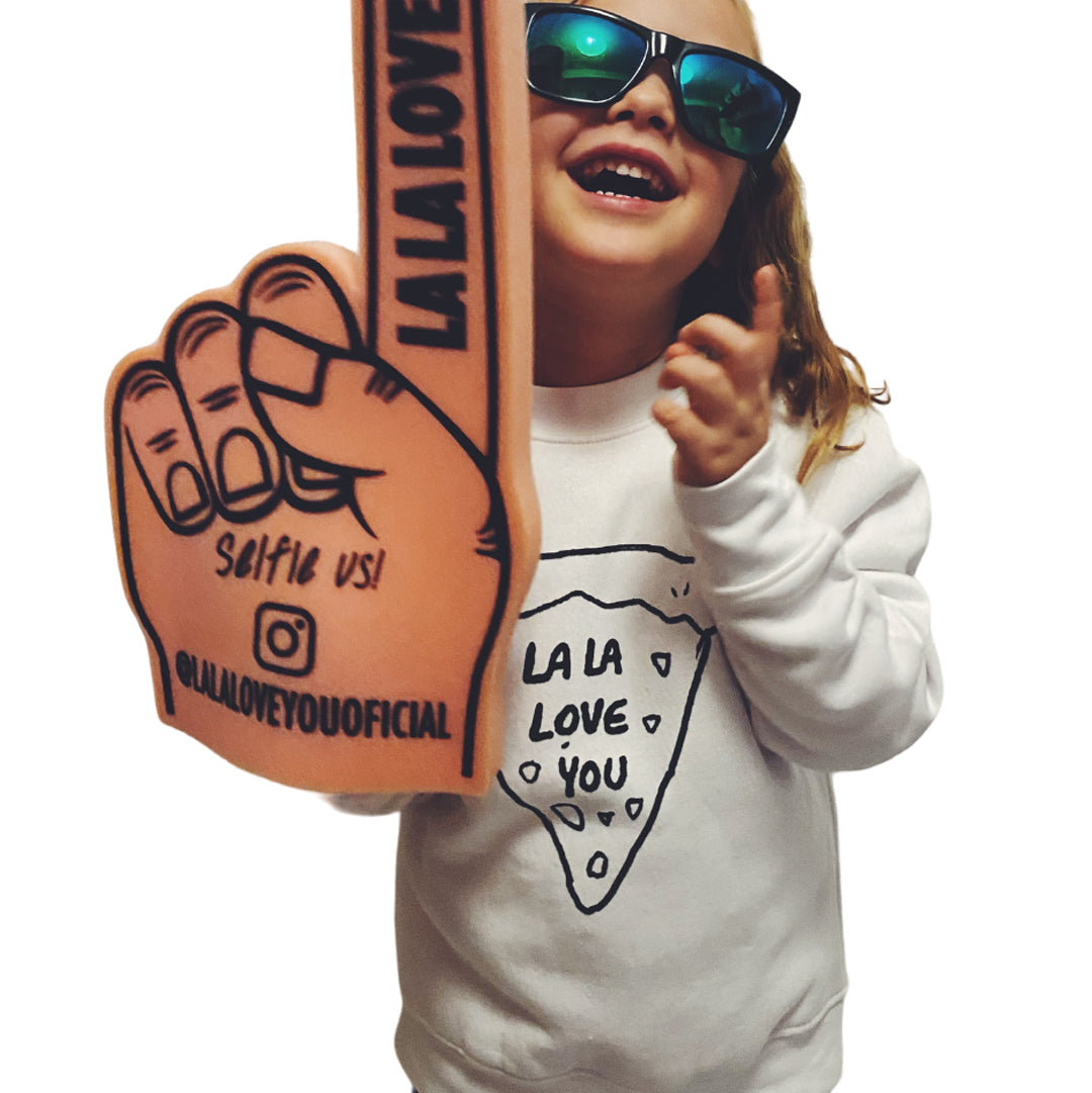 Sudadera infantil “Pizza” Blanca